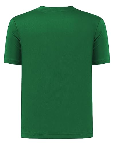Image of QBK 2T to Youth Neon Shirt Kids UPF 50+ Dry Fit Athletic Short Sleeve Rash Guard T Shirts for Boys Girls Sports Undershirt