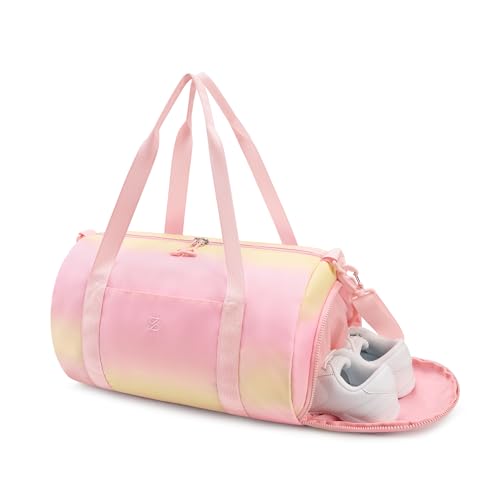 STELLE Dance Bag for Girls Ballet Bag Gifts for Girls Waterproof Sports Gymnastics Bag with Shoe Compartment Cheer Duffle Bag