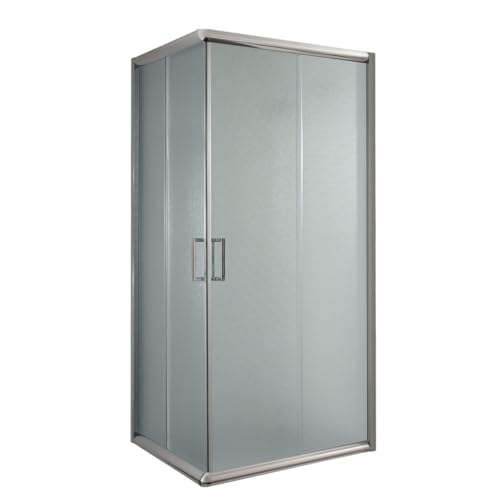 Idralite Box Mampara de Ducha Cuadrado 80x80 H198 Impreso C 6mm Mod. Alabama
