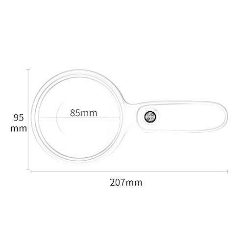 Loupe à main 30x d'excellente finition avec miroir grossissant et éclairage LED Selfless - 3