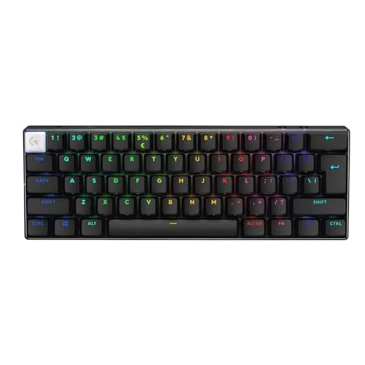 Logitech G PRO X 60 Lightspeed kabellose Gaming-Tastatur, US International QWERTY indeling, Schwarz