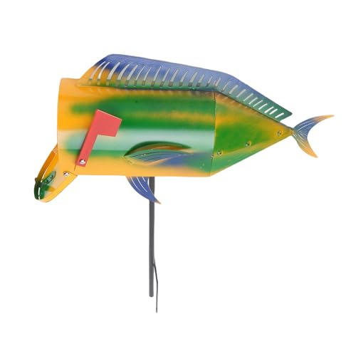 Boîte aux lettres poisson décoration extérieure originale de cour