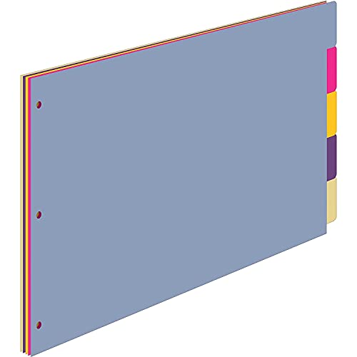 Intercalaire polyéthylène Cardinal 84250 tabloïd classeur intercalaires 5 onglets