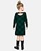 The Children's Place,and Toddler Long Sleeve Fashion Dress,2T Green Plaid