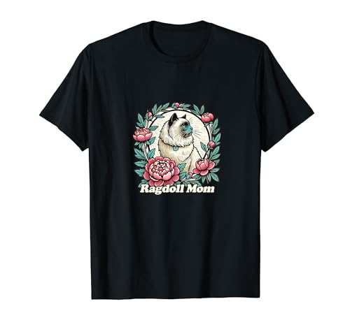 Ragdoll Mom Cat Race Illustration Ragdolls T-Shirt
