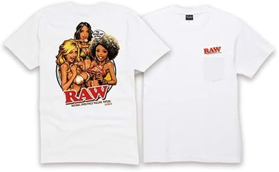 Amazon | CIN-SHOP RAW コラボロゴ Tシャツ WHITE ホワイト