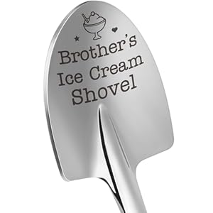 Funny Dad’s Ice Cream Shovel Gifts for Brother Valentines for Him from Sister, Unique Brother Birthday Presents for Men Adult Brother Half Brother Father’s Day