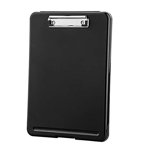 ZCZN Clipboard with Storage, Foldable Storage Clipboard, Nursing Clipboard for School, School, Office, Jobsite or Medical Staff, 9.84 x 13.78 Inches, Black image 8