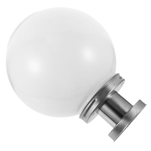 SHINEOFI Lámpara Solar Bola Blanca Para Jardín y Exterior Iluminación Solar De Poste Para Patio y Pared Fácil Instalación Resistente La Intemperie
