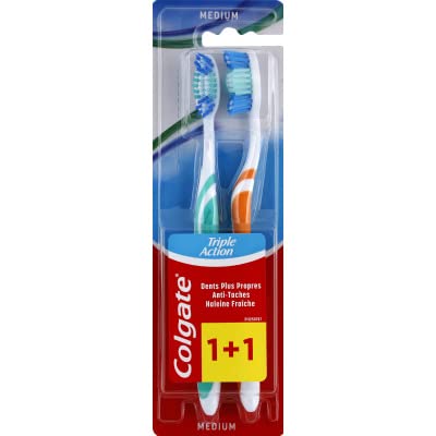 ColgateTriple Action Medium Toothbrush – Colour May Vary