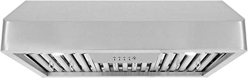 TovLux F488-30 30 inches Under Cabinet Range Hood 900CFM, Ducted, 3 Speed Exhaust