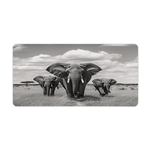 Elephant Walking Desk Pad Waterproof Mouse Pad