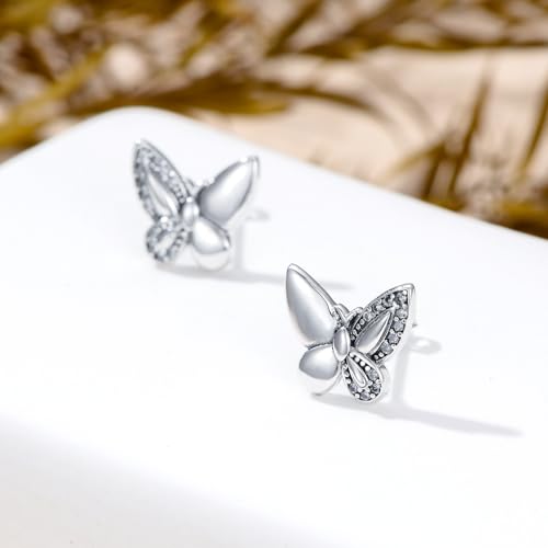 Red Cardinal/Blue Jay Bluebird Stud Earrings 925 Sterling Silver "Our Love Never Dies" Jewelry Gifts for Women Mom2