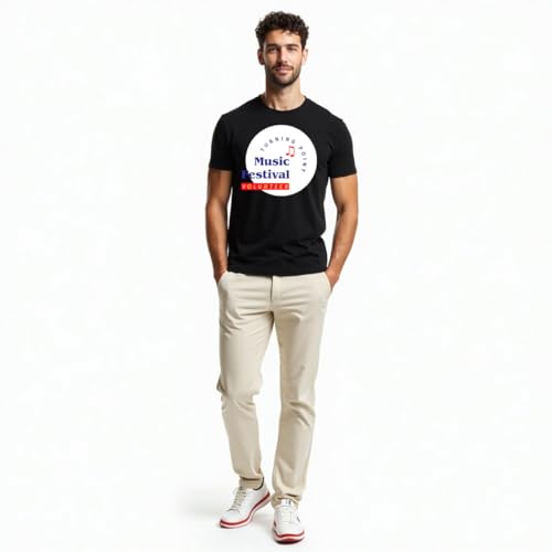 Image of ALOVA Men's Polyester Round Neck Printed Half Sleeve T-Shirt - Lightweight, Breathable, Moisture-Wicking Fabric, Perfect for Running, Gym, Training, and Outdoor Sports
