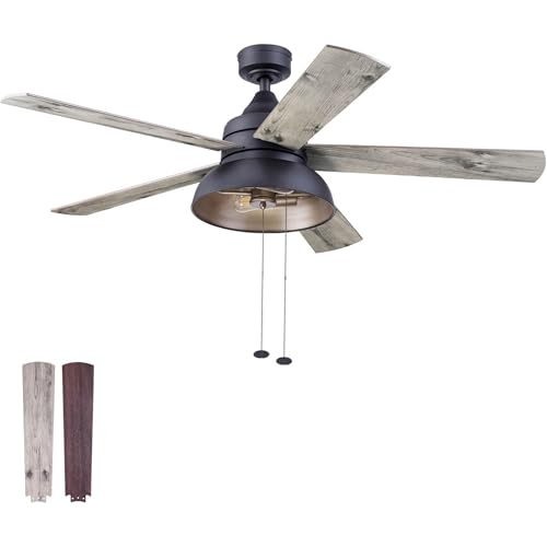 Prominence Home Brightondale 52 Inch Ceiling Fan Matte Black