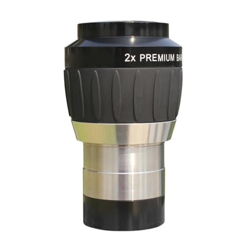 Lente Barlow 2X de 2 pulgadas con adaptador de 1.25 para telescopios astronómicos
