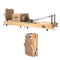 【極美品】Miyabi Pilates 折り畳み式リフォーマーピラティスマシン 女性にやさしい、省スペース対応ピラティスマシン｜Miyabi 折り畳み式