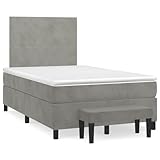 Utilisation polyvalente et design élégant : ce lit à sommier tapissier n'est pas seulement un lieu de couchage, mais un ensemble complet de meubles de chambre à coucher. Le banc inclus (70 x 30 x 30 cm) en velours offre un espace de rangement supplémentaire ou un siège pratique, parfait pour votre maison.