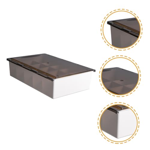 MALUGOGO 抽?式収納ボックス 透明プラスチック仕切り付き 下着 靴下収納ケース 衣類整理用クローゼットオーガナイザー 寝室用整理整頓グッ