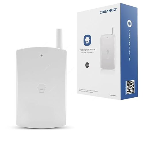 Rilevatore Vibrazioni Senza Fili Wd-80 - Sistema Di Allarme Ultra Efficacie Per Casa, Porte, Finestre, Cassetti - Sensore Antifurto Domestico Compatib