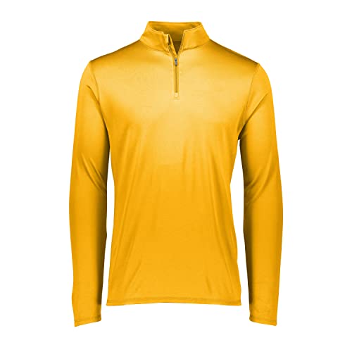Pulóver Augusta Attain 1/4 Zip oro talla L para entrenamiento