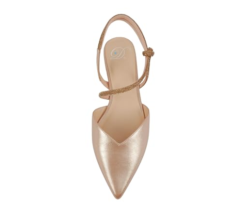 Image of Delicious Victoria ~ Women Pointed Toe Slingback Flat Bridal Dress Pumps