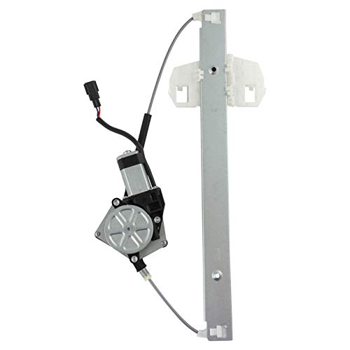 Image of TRQ Rear Left Power Window Regulator & Motor Assembly Drivers Side Compatible with 2007-2018 Jeep Wrangler 2018 Wrangler JK