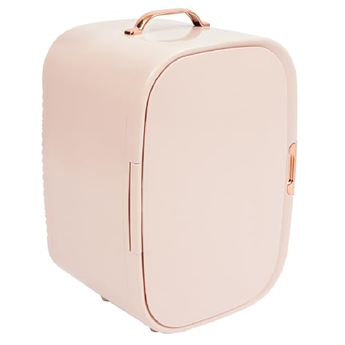 Ongniong 12L Skincare Fridge Pink Mini Beauty Fridge Cooler & Warmer Portable Personal Refrigerator for Cosmetic Storage Compact Fridge for Bedroom, Office, Dorm and Car