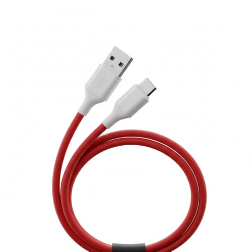 Image of USB Type-C Cable 1M, 2.1A Fast Charging & 480Mbps Data Sync, Durable Charging Cable for Smartphones, Tablets & Power Banks (Red, VA-S01)