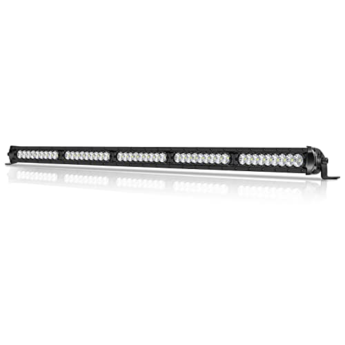 OFFROADTOWN - Barra de luz LED de una sola fila de 30 pulgadas, 250 W, combo de inundación de punto,...