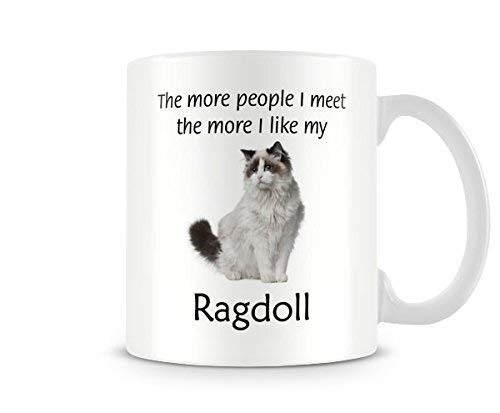 Behind The Glass - I Like My Ragdoll - Printed Funny Cat Mug - Great Gift/Present Idea, Ceramic, 11fl.oz.