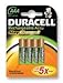 Produktbild DURACELL, Staycharged Wiederaufladbare Batterien AAA, NIMH, 800 mAh - , 4 Stück