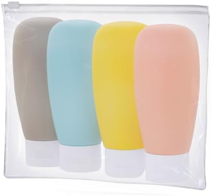 ADRI - Neceser con Botes de Viaje Avion - Neceser Transparente co...