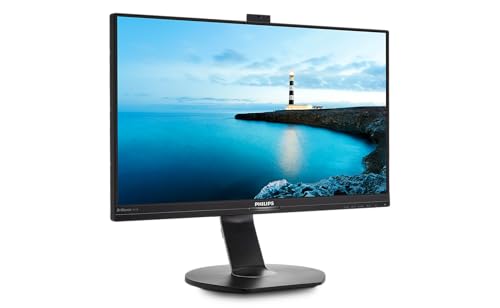 Philips 241B7QPJKEB Webcam Monitor 24' LED IPS, Full HD, Microfono Integrato, Regolabile in...