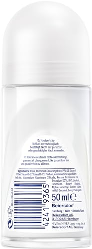 NIVEA Dry Comfort Roll-On Deodorant (50 ml), Re Antiperspirant with Minerals for Dry Skin Feeling, with 48h Protection and Dual Active Formula - Image 6