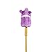 Ponyland: Music Stick Animal - Purple & White Horse - Music Button, Sturdy Two-Piece Stick W/Colorful Soft Plush Animal Head, Toy, Kids Ages 3+
