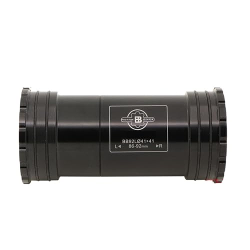 Juscycling BB86/BB92 Threaded-Together Bottom Bracket, Press-fit BB Bottom Bracket Compatible with 24mm Shimano or 22/24mm SRAM GXP Crank Spindle (Steel Bearing)