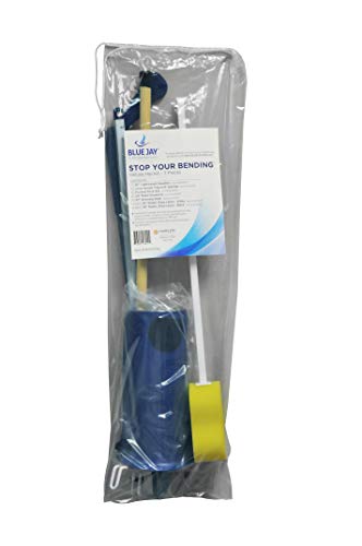 " Blue Jay An Elite Healthcare Brand Stop Your Bending Metal Shoehorn Pair With Elastic Shoelaces | Long Handle Sponge | Hip Replacement Kit | Mobility Aid Lightweight Reacher " #TOP1