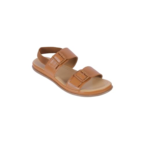Image of Metro Women Synthetic Double Buckle Casual & Comfort Slingback Sandals