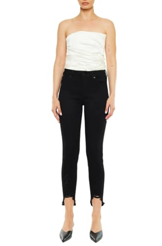 SALT TREE Kancan - Women's High Rise Ankle Skinny Jeans - KC8395-NV
