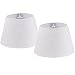 Lamp Shade IMISI Desk Lamp Table Lamp Shade Linen Fabric White Reading Lamp Shades 7.9 X 7.5 X 11.8 Inch Dining Standing White Lamp Shades for Men (Two-Pack)