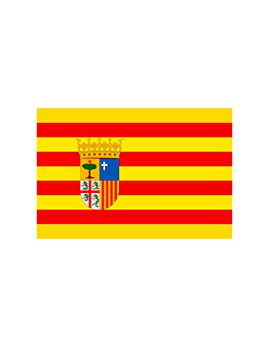 DISBACANAL Bandera Aragón con Escudo