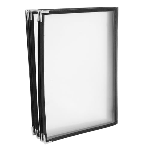 Alipis Bar Cafe Restaurant Book PVC Menu Holder 10 Pages 20 Sides Menu Binder Folder Protector