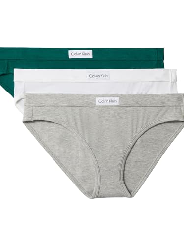Calvin Klein Comfort Logo Cotton Stretch Bikini Panties, 3 Pack