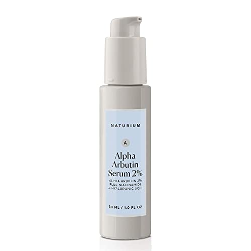 Naturium Alpha Arbutin Serum 2% with Alpha Arbutin, Niacinamide & Lemon, Face & Skin Care, 1 oz