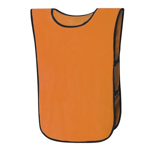 PIANETA AFFARI Peto deportivo de fútbol para adulto, equipo de entrenamiento, chaleco M XL, naranja., M