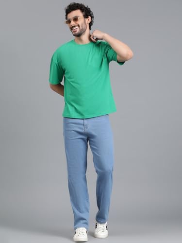Image of KOTTY Men's Solid Oversized Fit T-Shirt