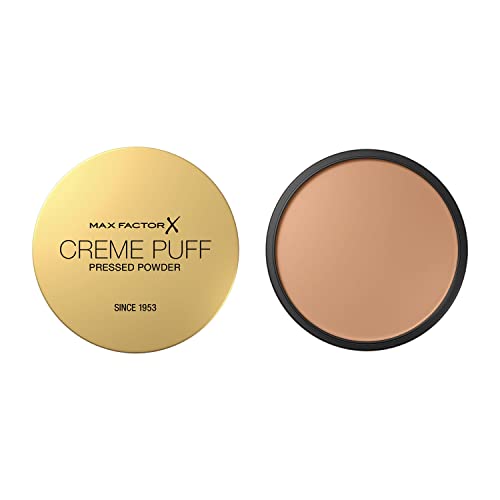 Tonalità: 14 - Golden Beige Max Factor Creme Puff Cipria Compatta, Finish Opaco e Texture Leggera, Adatta a Tutti i Tipi di Pelle, 040 Creamy Ivory, 14 g