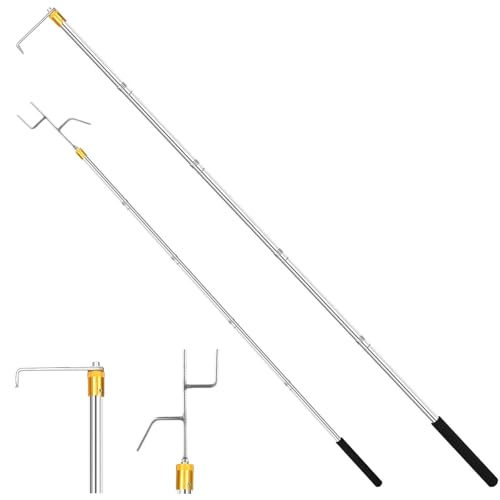 Image of Truck Cargo Grabber - Telescoping Pickup Truck Bed Retriever Tool Cargo Retrieval Hook Truck Grabber Reach Tool Heavy Duty Truck Bed for Trucks SUV Trailers RVs 16-60 Inch
