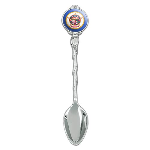 Minnesota State Flag Novelty Collectible Demitasse Tea Coffee Spoon